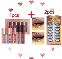 Lip Liner And Lipstick Makeup 12 Pcs Set 6 Matte