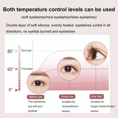 Eyelash Curler Portable Electric Heated Comb Eye Lash Long Lasting Eyelashes