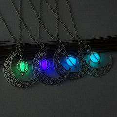 Fashion Moon Natural Glowing Stone Healing