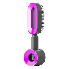 Self Cleaning Hair Brush For Women One-key Cleaning