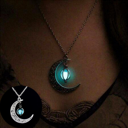 Fashion Moon Natural Glowing Stone Healing