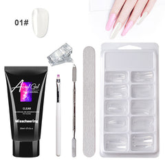 Painless Extension Gel Nail Art Without Paper