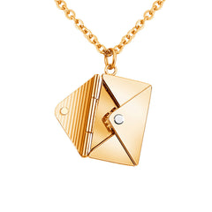 Fashion Jewelry Envelop Necklace