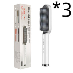 New 2 In 1 Hair Straightener Hot Comb Negative Ion