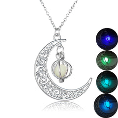 Fashion Moon Natural Glowing Stone Healing