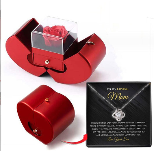 Fashion Jewelry Box Red Apple Christmas