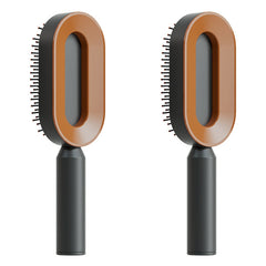 Self Cleaning Hair Brush For Women One-key Cleaning