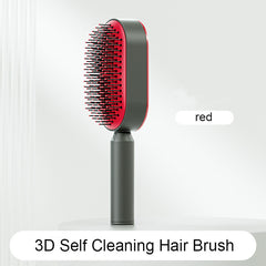 Self Cleaning Hair Brush For Women One-key Cleaning