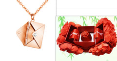 Fashion Jewelry Envelop Necklace