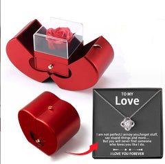 Fashion Jewelry Box Red Apple Christmas